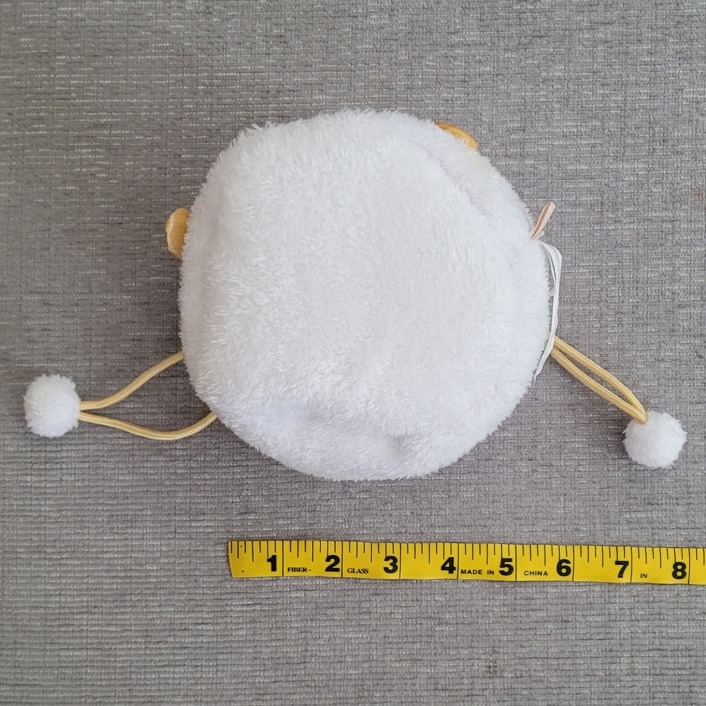BT21/BTS K-Pop Chimmy Tatton Glitter Pouch, a plush drawstring pouch - Picture 4 of 12